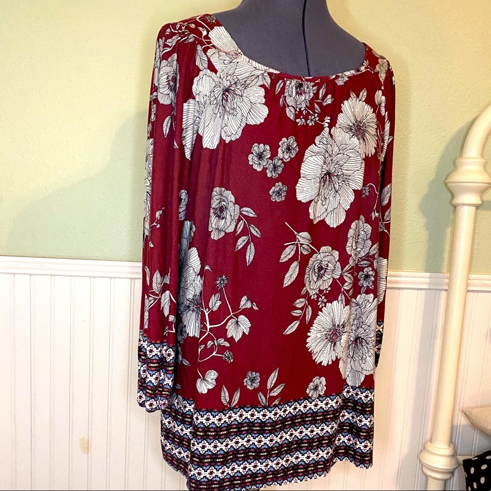 Size large cotton quarter sleeve shirt